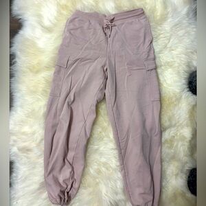 NWOT Uniqlo pink cargo joggers size large